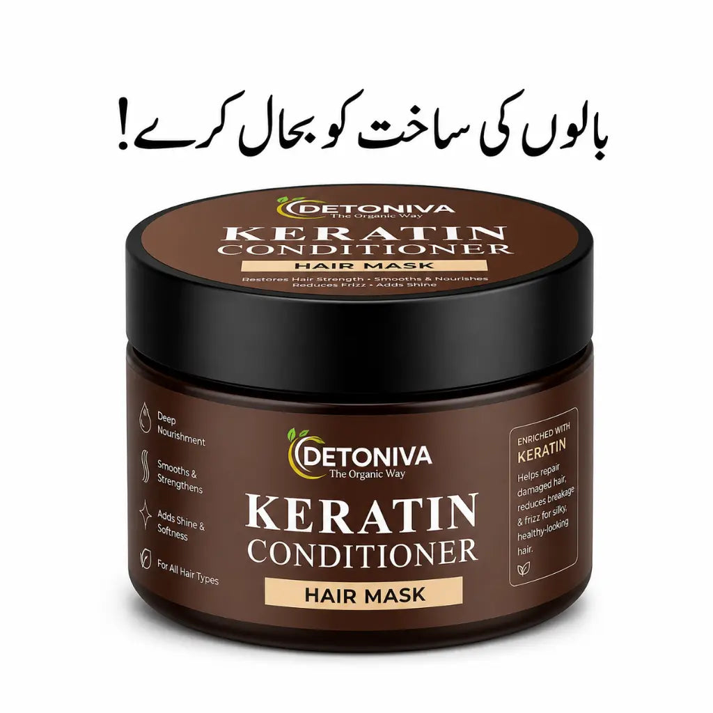Keratin Conditioner Hair Mask – Nourishes Hair, Restores Damage Hair Detoniva
